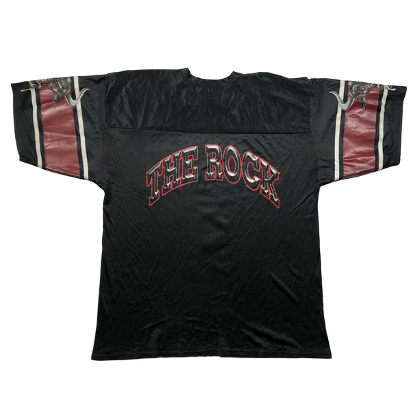 1999 WWF The Rock Football Jersey Size X-Large