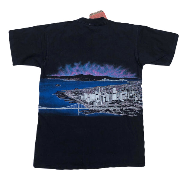 Vintage 90s Single Stitch San Francisco City Shirt Black Size X-Large - Beyond 94