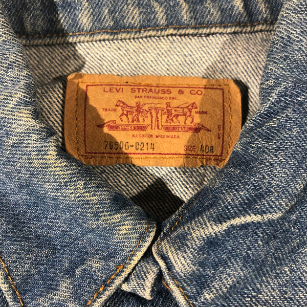Vintage 80s Levis Denim Jean Jacket Size Medium (40R)