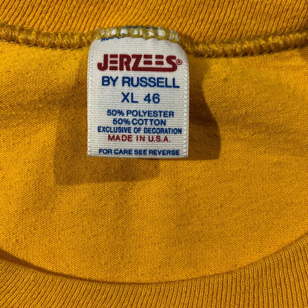 Vintage 80s Seven Springs Knee Deep Sky High 50/50 Blend Single Stitch Shirt Size X-Large