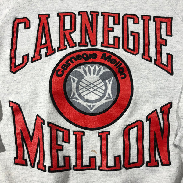 Vintage 90s Carnegie Mellon Puff Print Sweatshirt Size Medium