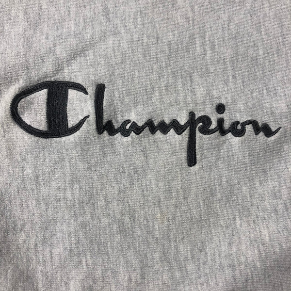 Vintage 90s Champion Embroidered Script Spellout Reverse Weave Sweatshirt Size Large