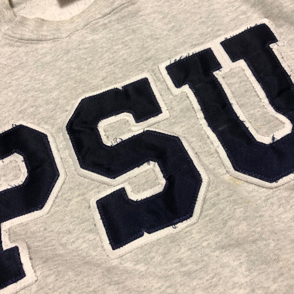 Vintage 90s Penn State University Sweatshirt Grey Size Large - Beyond 94