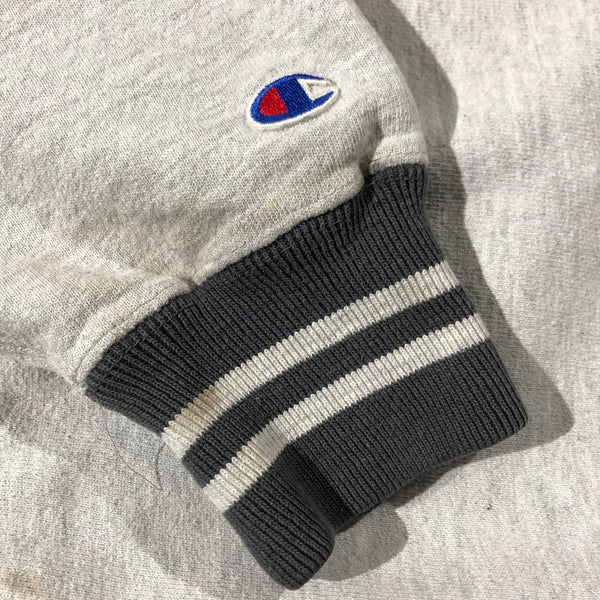 Vintage 90s Champion Embroidered Script Spellout Reverse Weave Sweatshirt Size Large