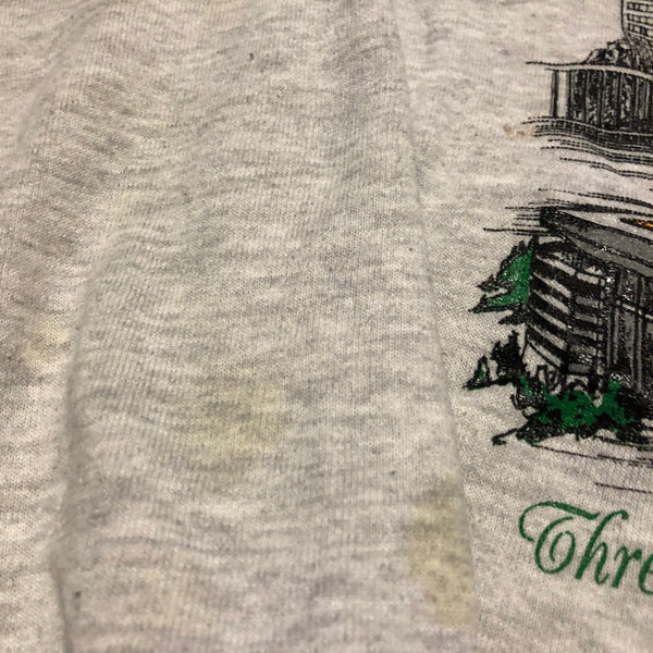 Vintage 90s Three Rivers Stadium Sweatshirt Grey Size Small - Beyond 94