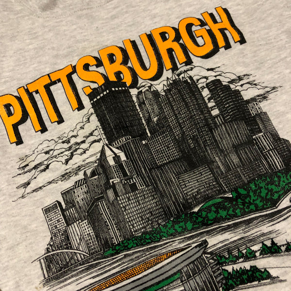 Vintage 90s Three Rivers Stadium Sweatshirt Grey Size Small - Beyond 94