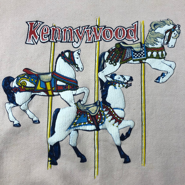 Vintage 90s Kennywood Amuesment Park Puff Print Sweatshirt Size X-Large