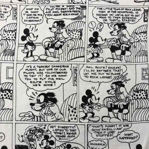 Vintage 90s Mickey Mouse Comic All Over Print Single Stitch Shirt Size X-Large