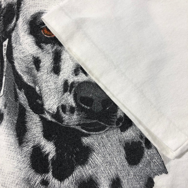 Vintage 90s Dalmatian Dog Single Stitch Shirt Size Large