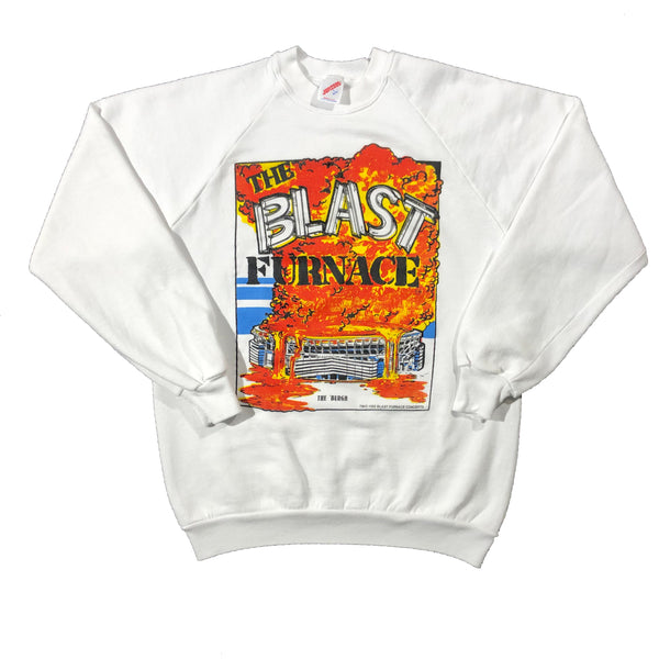 Vintage 1992 Pittsburgh The Blast Furnace Steel Mill 50/50 Blend Sweatshirt | Beyond 94