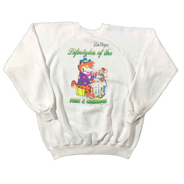 Vintage 1992 Las Vegas Lifestyles Of The Poor & Unknown 50/50 Sweatshirt | Beyond 94