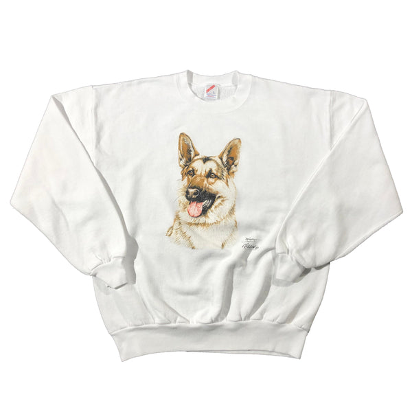 Vintage 90s German Shepherd Dog 50/50 Blend Sweatshirt | Beyond 94