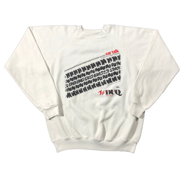 Vintage 80s Car Talk WDUQ FM 90.5 Radio Sweatshirt | Beyond 94