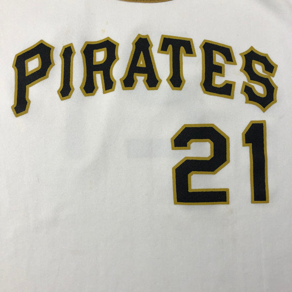 Vintage 90s Pittsburgh Pirates Roberto Clemente Jersey Size X-Large
