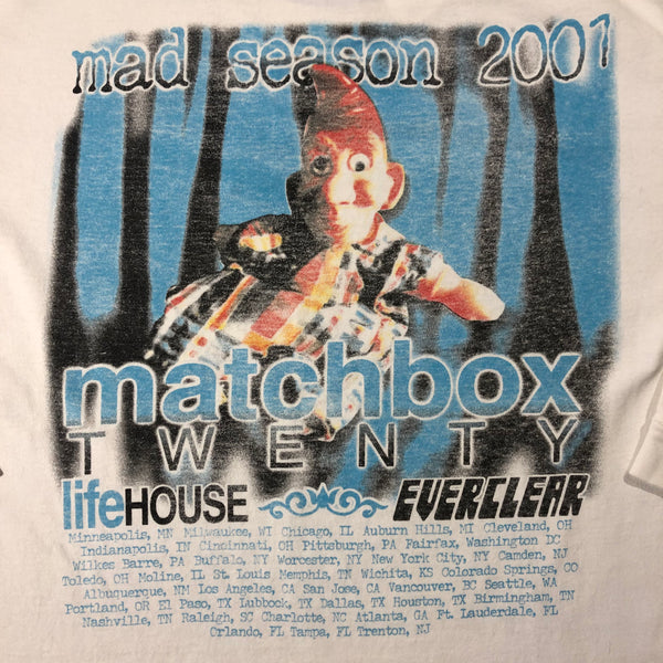 2001 Matchbox Twenty Mad Season Tour Ls Shirt Size X-Large
