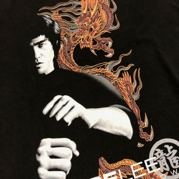 Vintage 90s Bruce Lee Dragon Shadow Shirt Size Medium - Beyond 94