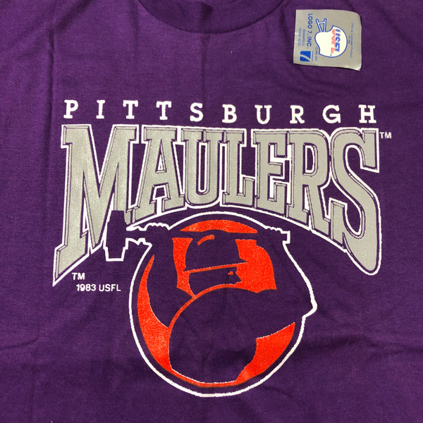 1983 DSWT Pittsburgh Maulers USFL 50/50 Blend Single Stitch Shirt Size Large