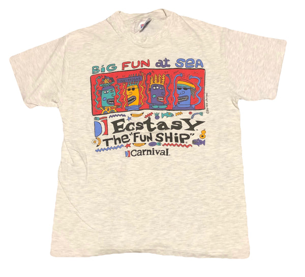 Vintage 90s Single Stitch Ecstasy Shirt Size Medium - Beyond 94