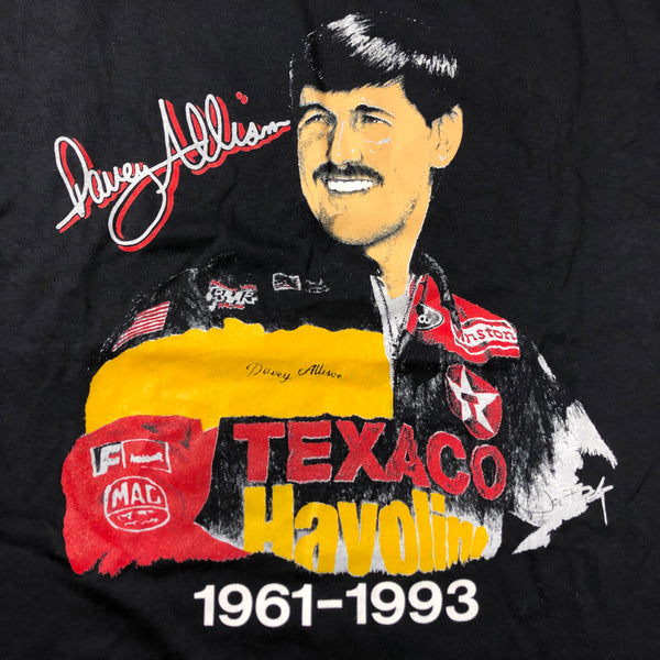 1993 DS Davey Allison Winston Cup Victories Nascar Single Stitch Shirt Size X-Large