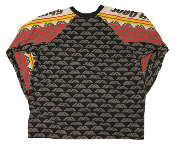 Vintage Distressed All Over Print Motocross Racing L/s Shirt Size X-Large - Beyond 94
