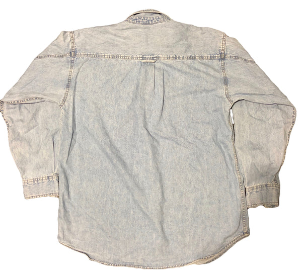 1996 Marvin The Martian Chambray Shirt Size Large - Beyond 94