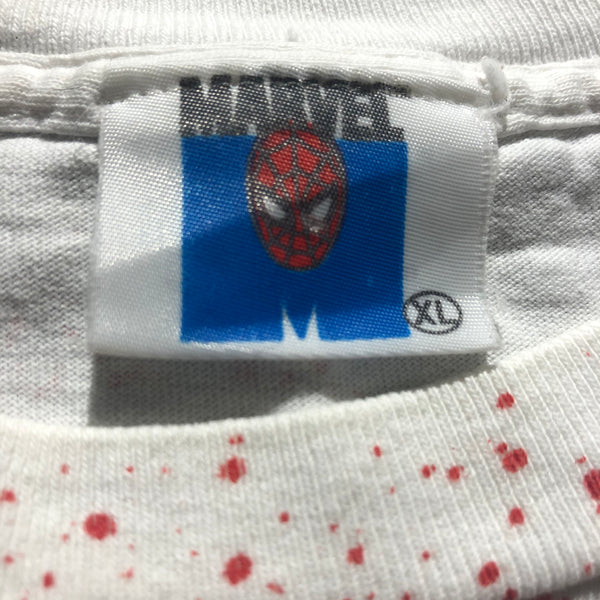 1991 Marvel Captain America All Over Print Single Stitch Shirt Size X-Large