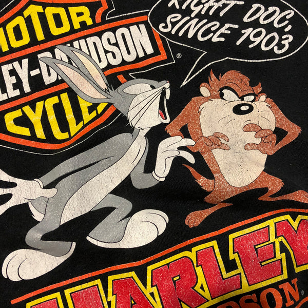 1993 Looney Tunes Harley Davidson Fun Wear Sweatshirt Size Large - Beyond 94