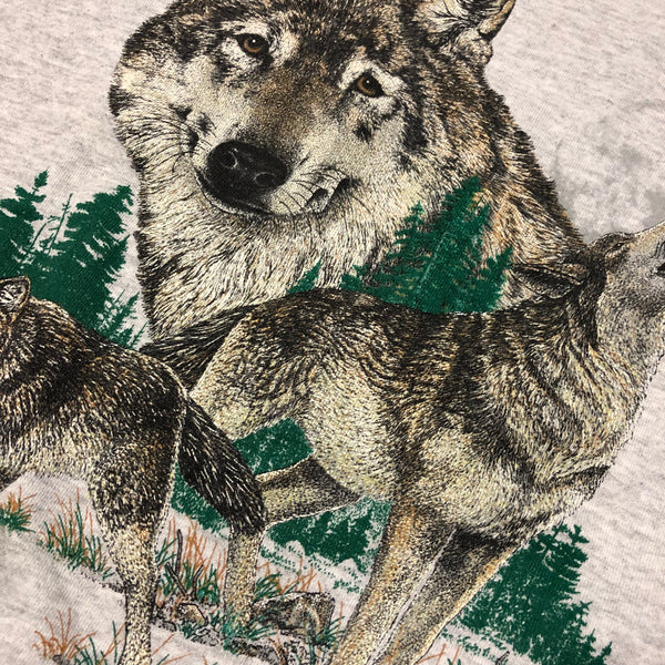 1992 Distressed Wolves Sweatshirt Size X-Large - Beyond 94