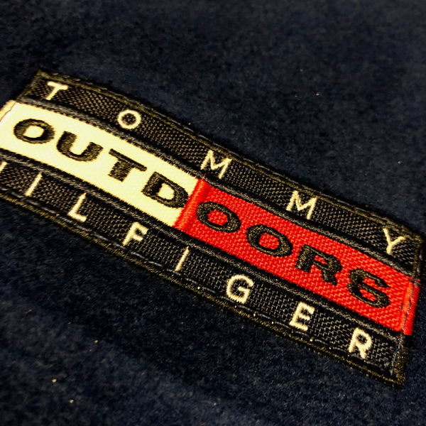 Vintage 90s Tommy Hilfiger Fleece Jacket Size Large - Beyond 94