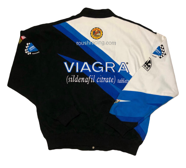 Vintage Mark Martin Viagra Roush Racing Nascar Jacket Size Medium - Beyond 94