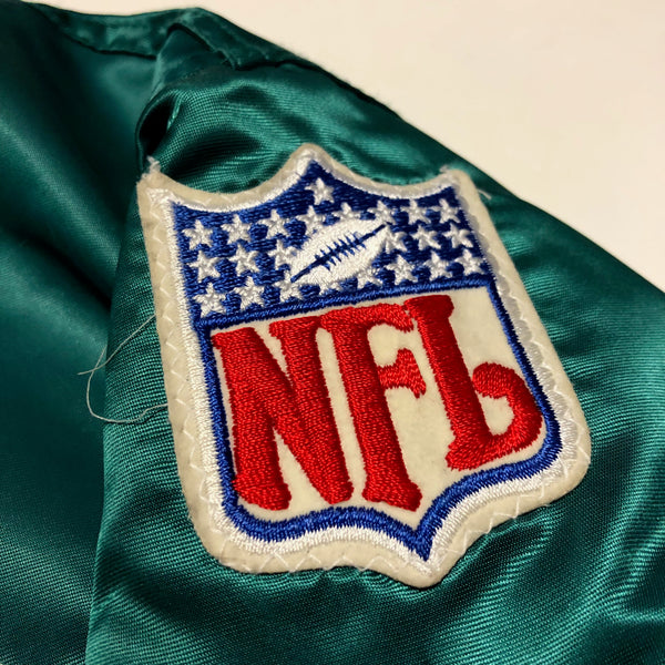 Vintage 80s Starter Pro Line Miami Dolphins Satin Jacket Size Large - Beyond 94