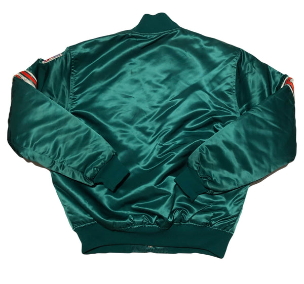Vintage 80s Starter Pro Line Miami Dolphins Satin Jacket Size Large - Beyond 94
