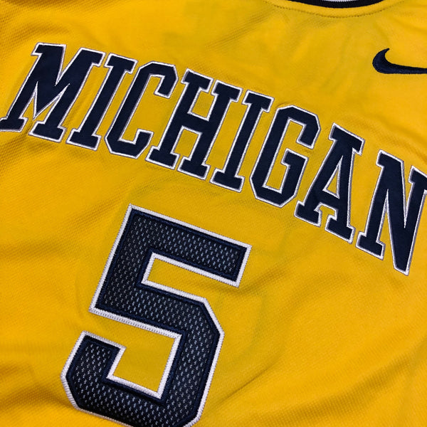 Vintage 90s Michigan Wolverines Jalen Rose Jersey Size Large - Beyond 94