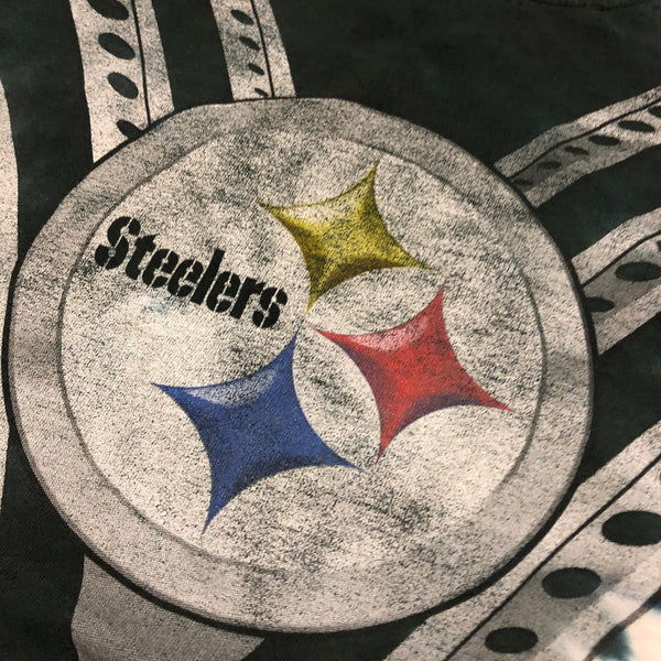 Vintage 90s Pittsburgh Steelers Tie Dye Shirt Size X-Large - Beyond 94