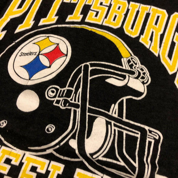 Vintage 80s Pittsburgh Steelers Single Stitch Shirt Size X-Large - Beyond 94
