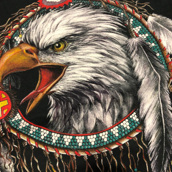 Vintage 90s Native American Eagle Shirt Size Large - Beyond 94