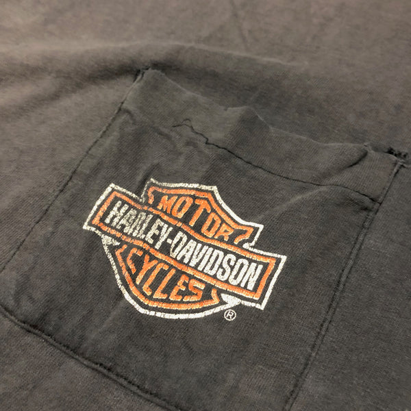 Vintage 90s Harley Davidson Fun-wear Distressed Single Stitch Shirt Size XX-Large - Beyond 94