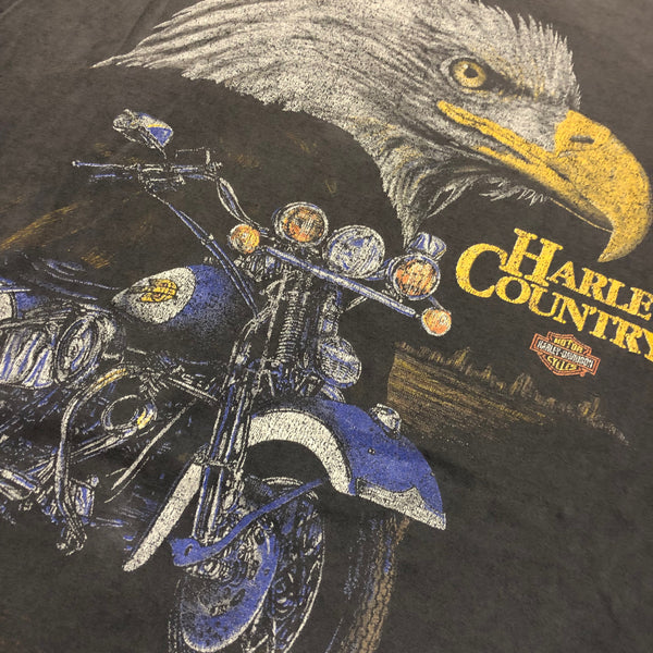 Vintage 90s Harley Davidson Fun-wear Distressed Single Stitch Shirt Size XX-Large - Beyond 94