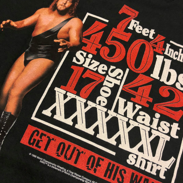 1998 DSWT WCW The Giant Paul Wight Shirt Size X-Large - Beyond 94