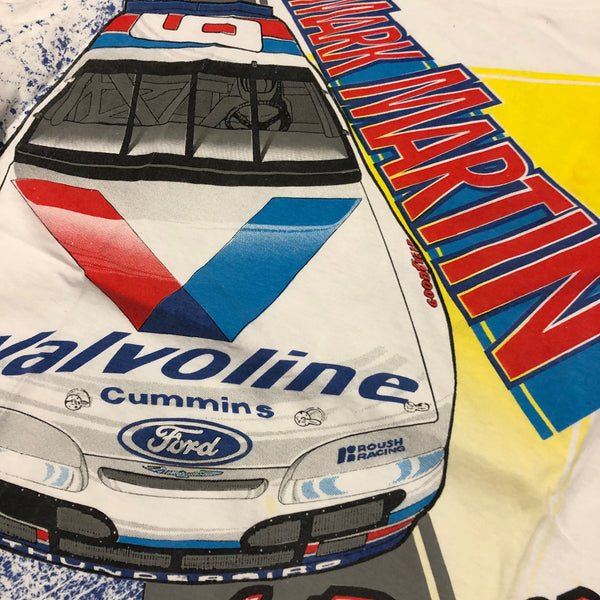 1995 Mark Martin Maxed Out All Over Print Shirt Size Large - Beyond 94