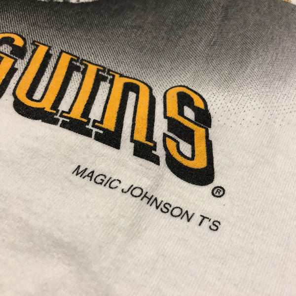 Vintage 90s Pittsburgh Penguins Magic Johnson T's Single Stitch Shirt Size Large - Beyond 94
