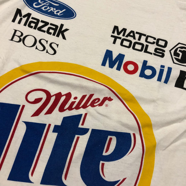 2000 Miller Lite Nascar All Over Print Shirt Size Medium - Beyond 94