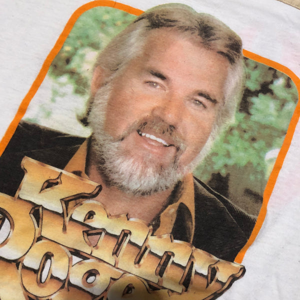 1982 Kenny Rogers Tour Ringer Shirt Size X-Large - Beyond 94