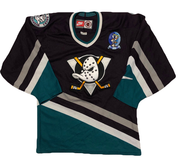 Vintage 90s Anaheim Mighty Ducks Disney Nike Jersey Size Small - Beyond 94