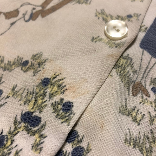 Vintage 70s Countryside Polyester Button Up Shirt Size Small - Beyond 94