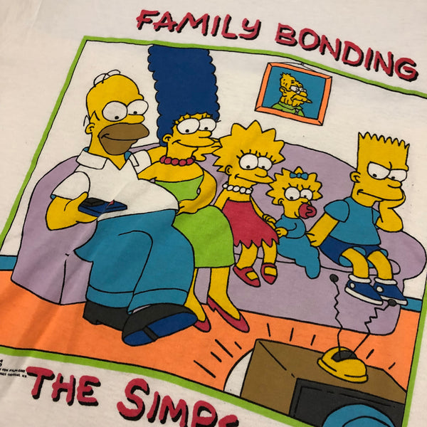 1989 The Simpsons Family Bonding Single Stitch Shirt Size X-Large - Beyond 94