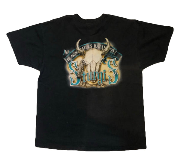 1995 Sturgis Black Hills Rally 3D Emblem Shirt Size X-Large - Beyond 94