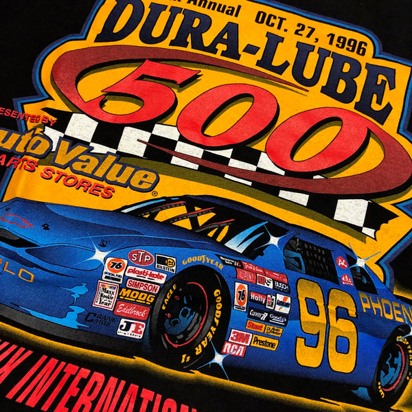 Vintage 1996 Dura-Lube 500 Hall of Fame Racing Single Stitch Shirt | Beyond 94