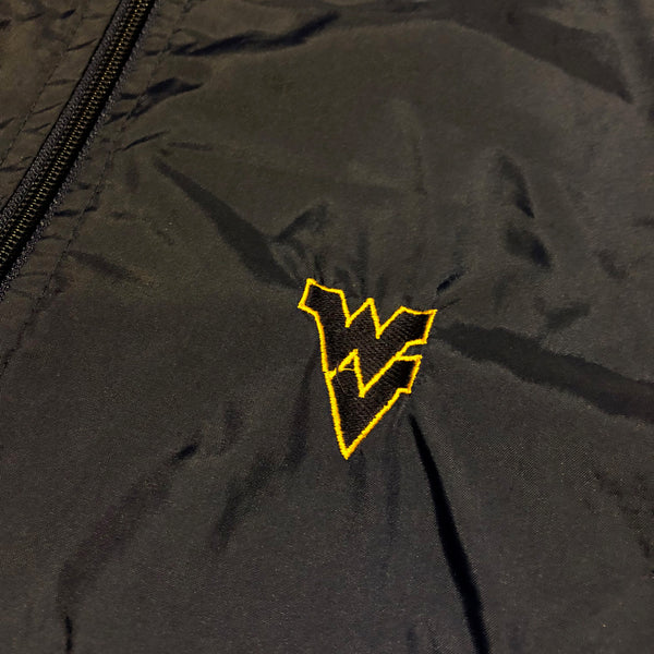 Vintage 80s WVU Logo 7 Windbreaker Jacket Size Large