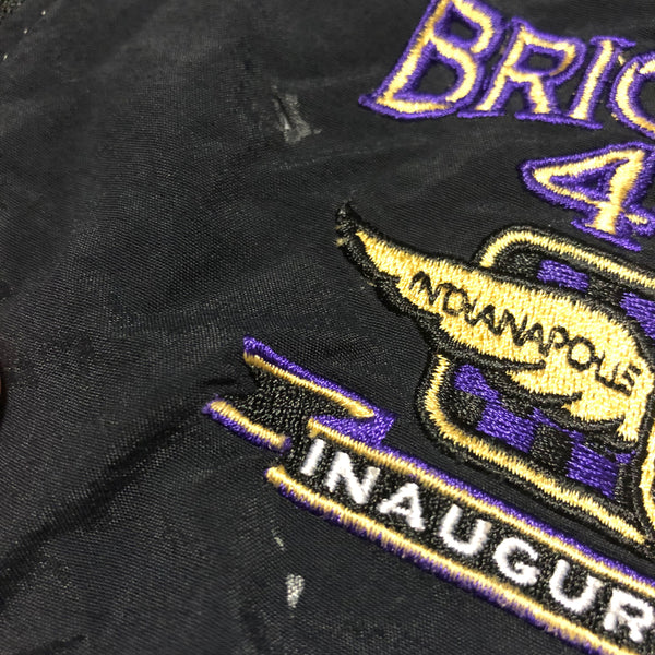 Vintage 90s Brickyard 400 Windbreaker Jacket Size Small